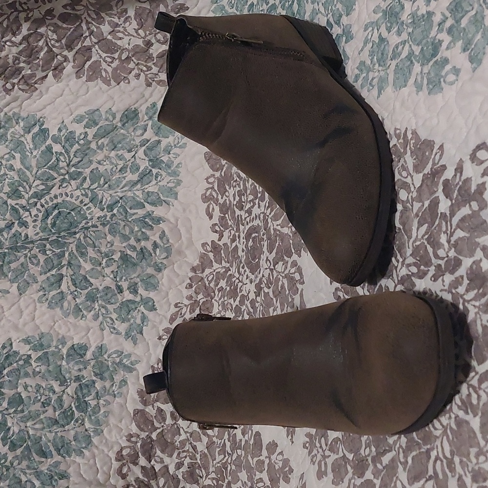 Suede booties